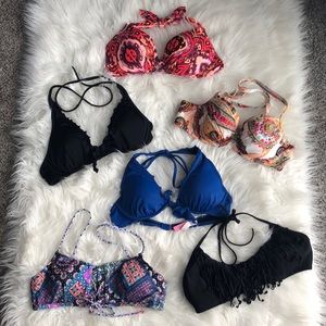 VS bundle of 6 bikini tops.